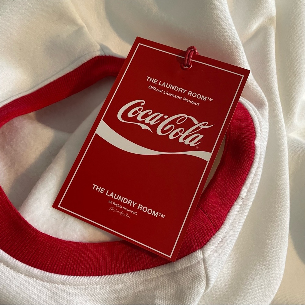 Revolve Laundry Room sweatshirt top crew Coca Cola Coke American ski team small - Picture 9 of 12